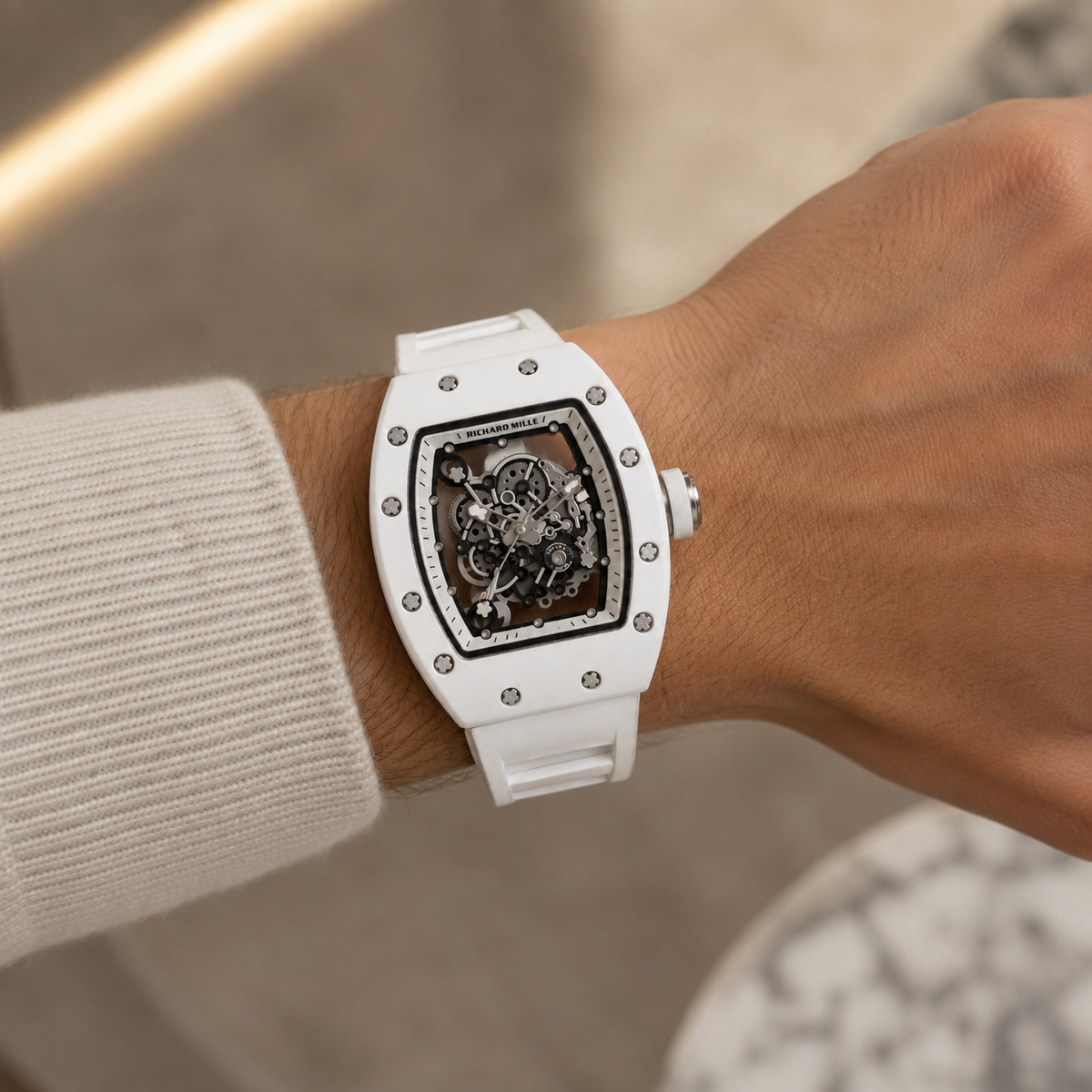Richard Mille RM 055 Bubba Watson 41mm – Hvid