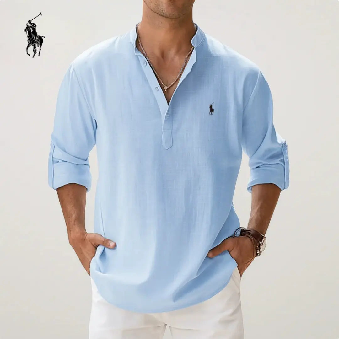 Men's Long-Sleeve Henley Shirt