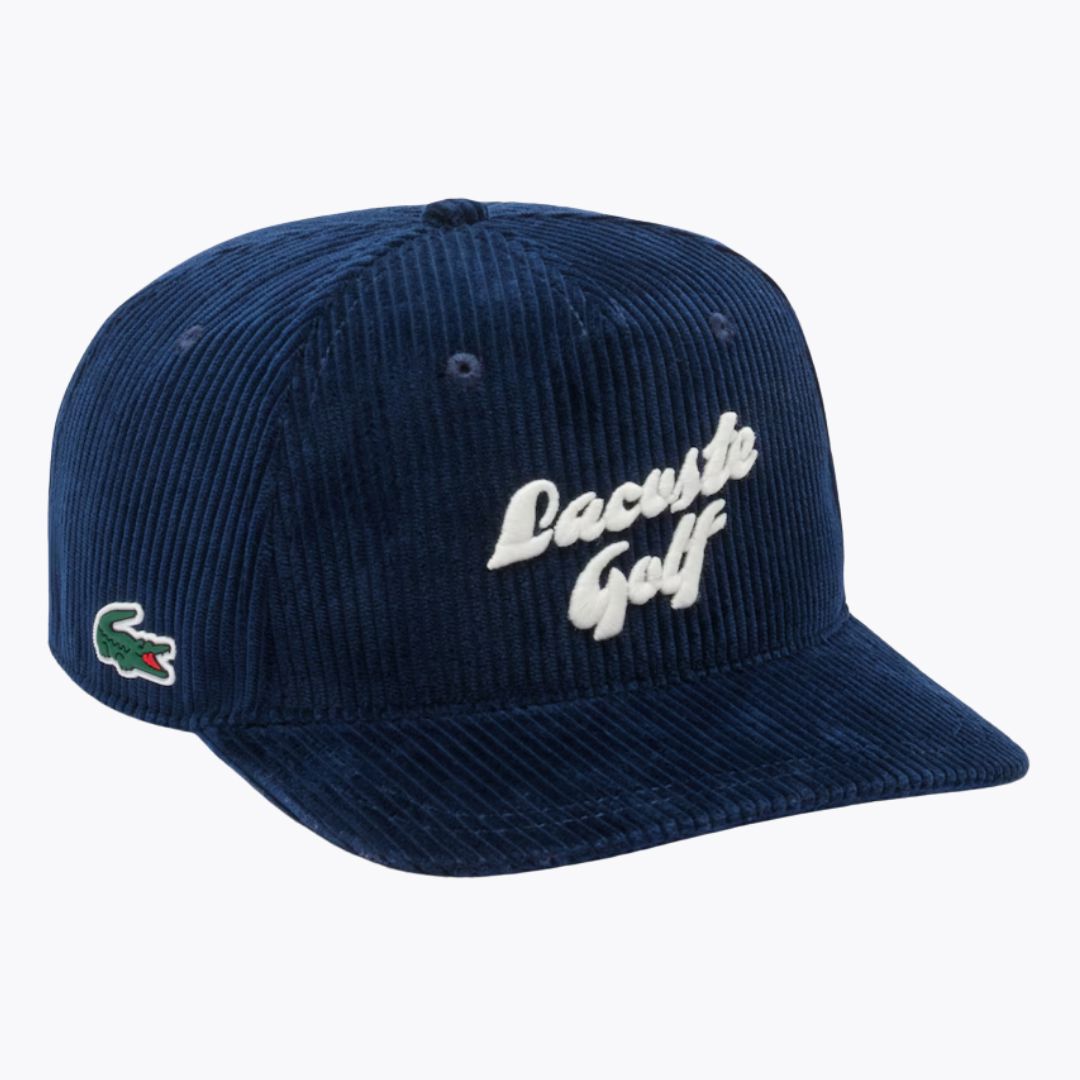 LC Geborduurde golfpet van corduroy
