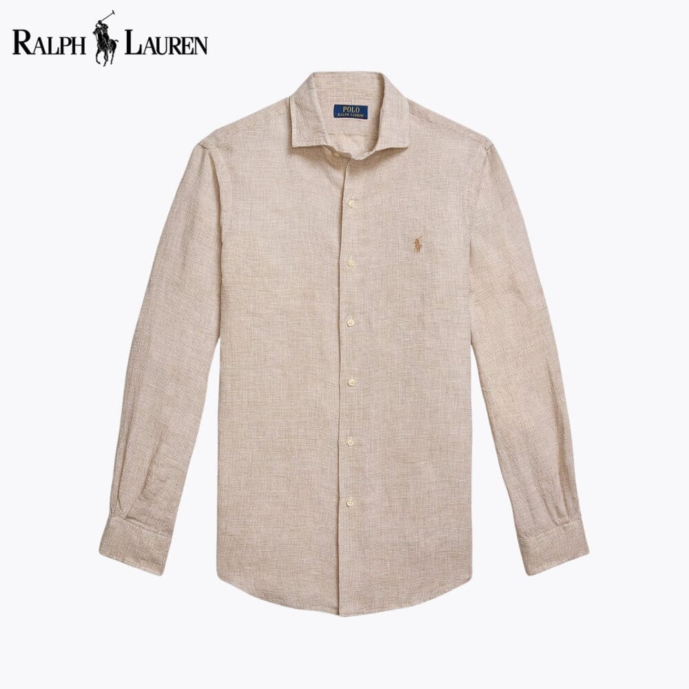 Chemise en lin à coupe personnalisée RL