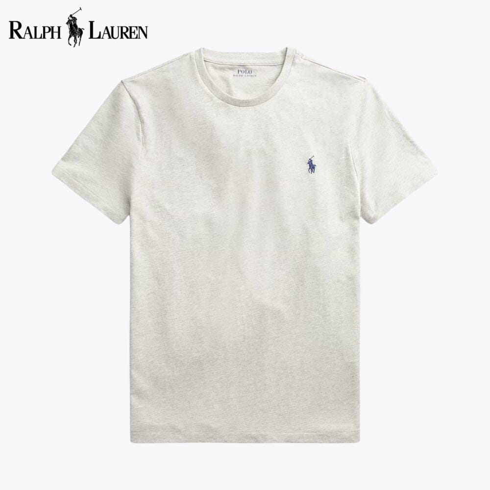 Koszulka T-shirt RL Custom Slim Fit z dzianiny, z okrągłym dekoltem