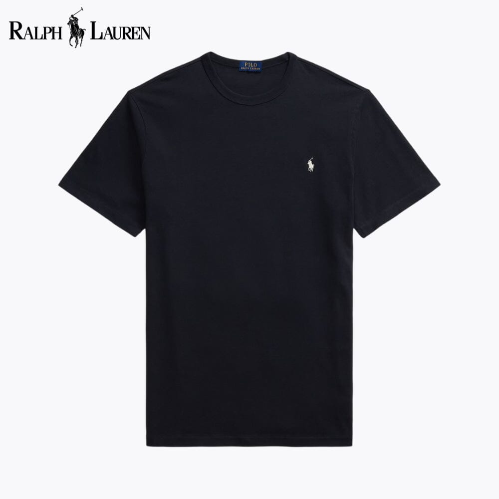 Koszulka T-shirt RL z dzianiny, z okrągłym dekoltem