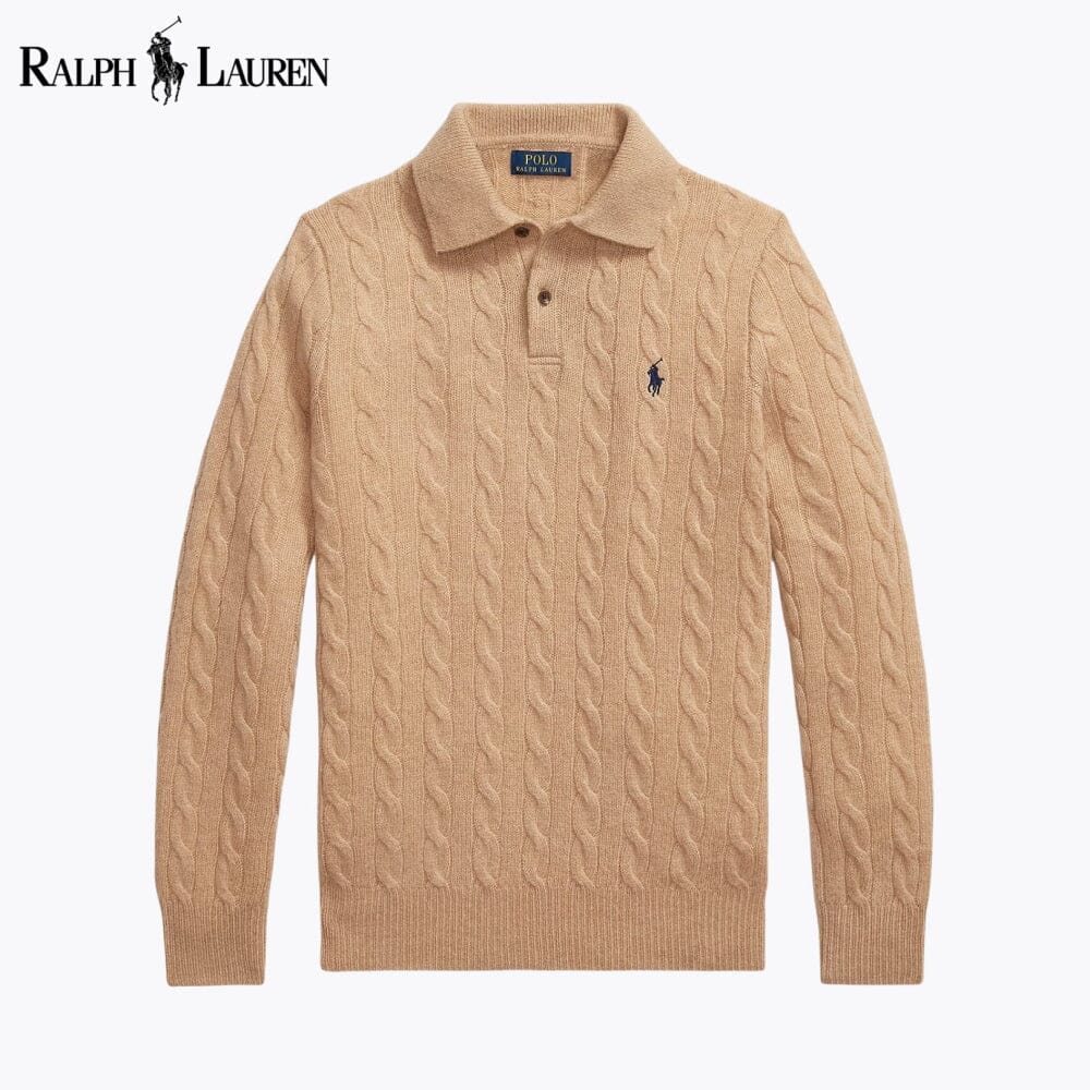 RL Zopfstrickpullover aus Wolle und Kaschmir