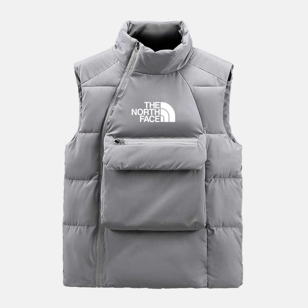 TNF キルティング ウール混ケーブルニットセーター