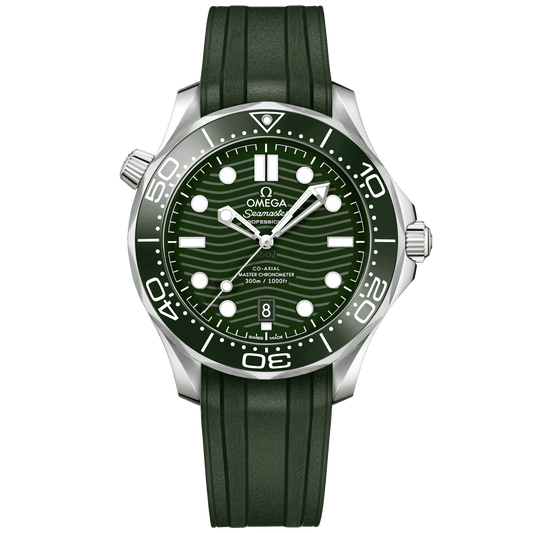 Seamaster Diver 300M Green 42mm Rubber Strap
