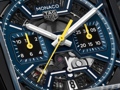 TAG Heuer Monaco Skeleton 39mm – Blå