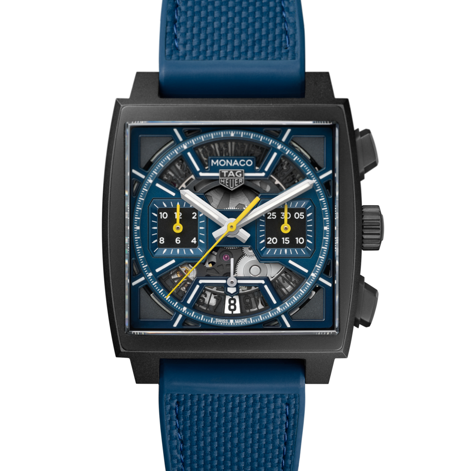 TAG Heuer Monaco Skeleton 39mm – Blå