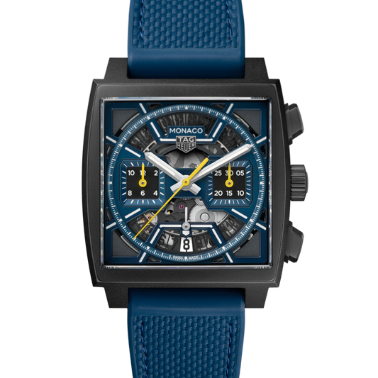 TAG Heuer Monaco Skeleton 39mm – Azul