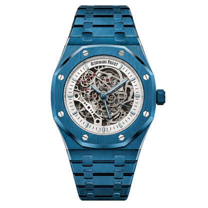 Royal Oak Skeleton 43mm – blå