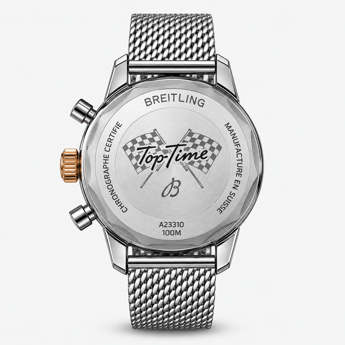 Breitling Top Time Fausto Coppi 41mm – Alb și turcoaz