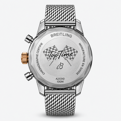 Breitling Top Time Fausto Coppi 41mm – Alb și turcoaz