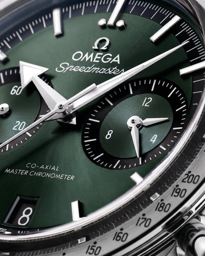 Speedmaster '57 Verde 40.5mm Correa de piel