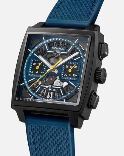 TAG Heuer Monaco Skeleton 39mm – Blå