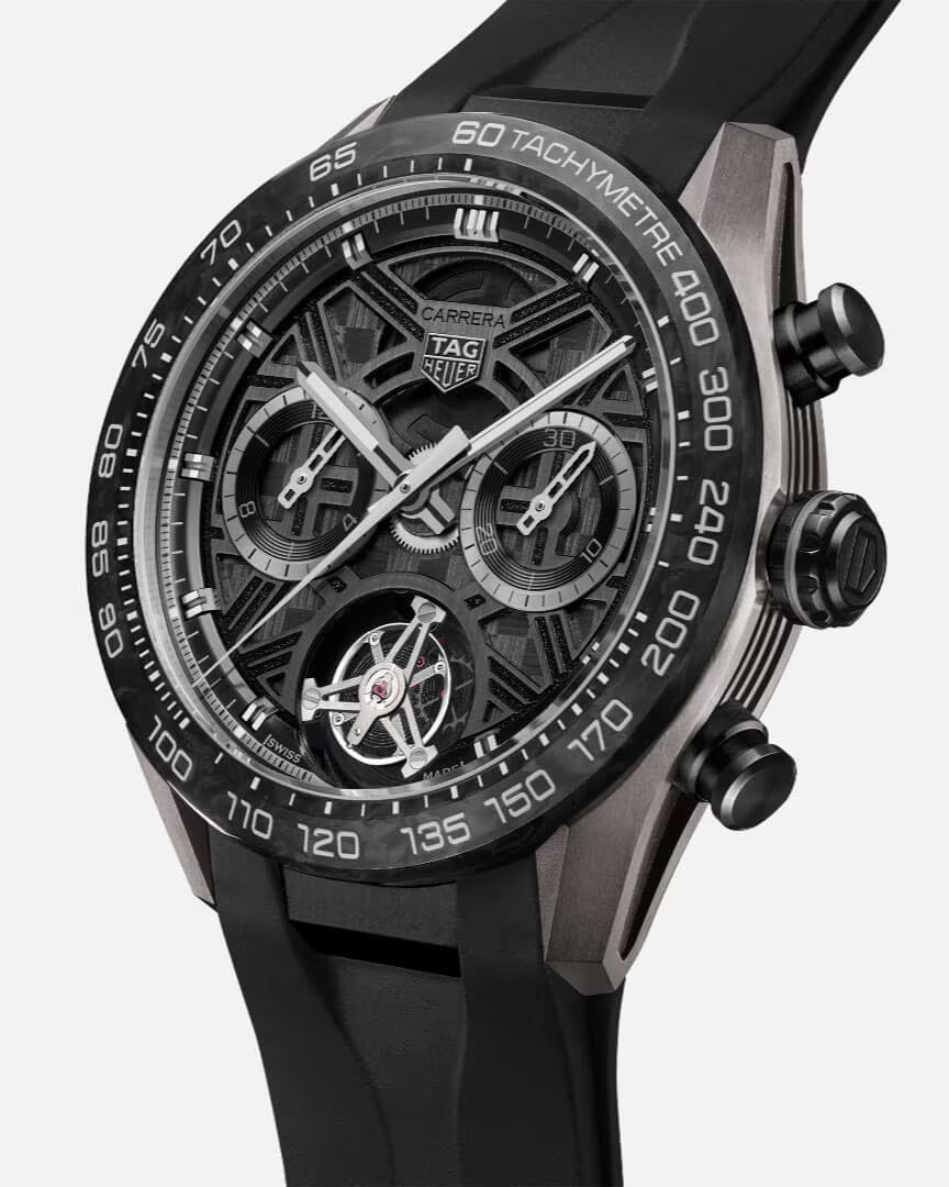 タグ・ホイヤー カレラ トゥールビヨン エクストリーム スポーツ 44mm – ブラック