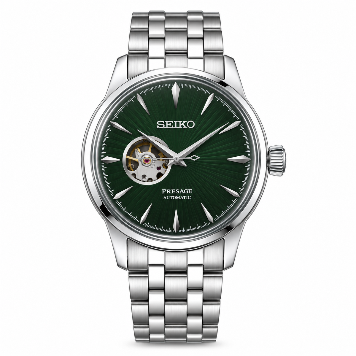 Seiko Presage automatski sat s otvorenim mehanizmom 42 mm