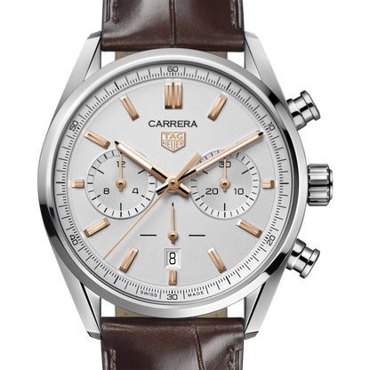 TAG Heuer Carrera Chronograph 42mm – Braunes Lederarmband