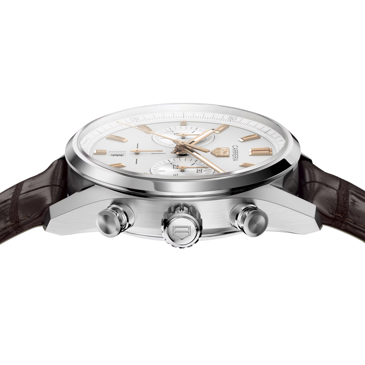 TAG Heuer Carrera Chronograph 42mm – Braunes Lederarmband