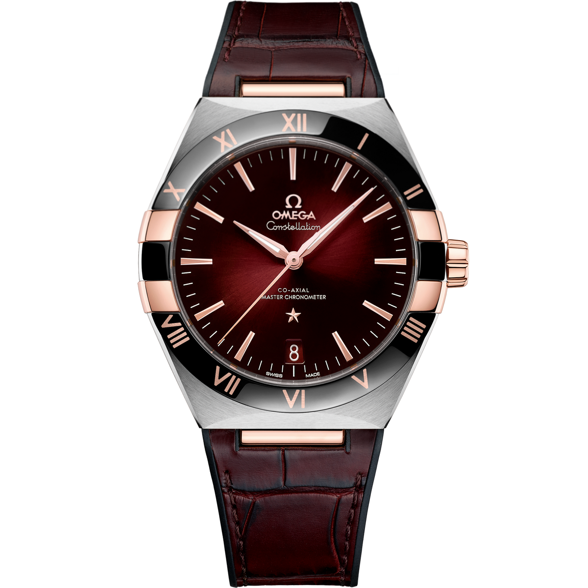 Constellation 41mm Steel Leren Band
