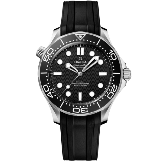 Seamaster Diver 300M 42mm Rubber Strap – Black & White