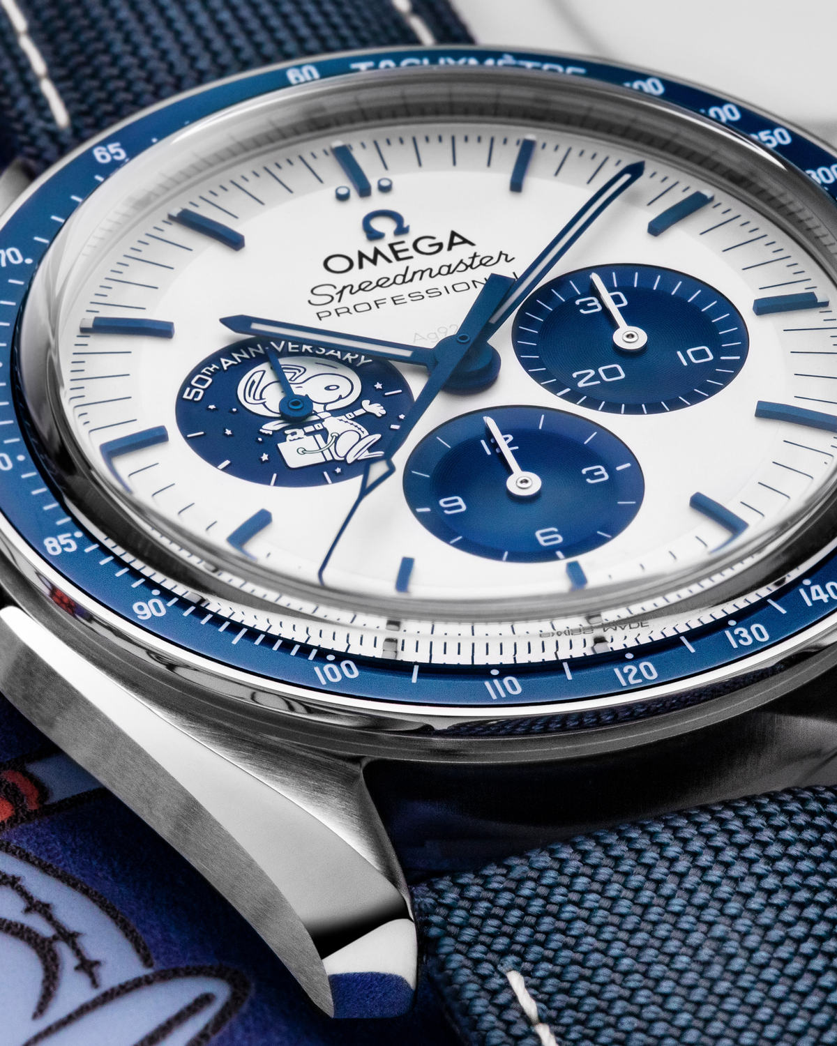Speedmaster Silver Snoopy Award 50. výročí 42mm – Super kopie | expresní doprava