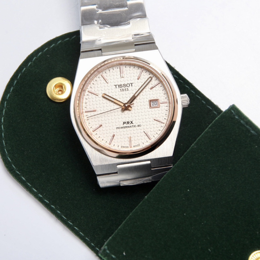 Hodinky ТЅТ PRX Two Tone 40mm růžově zlaté