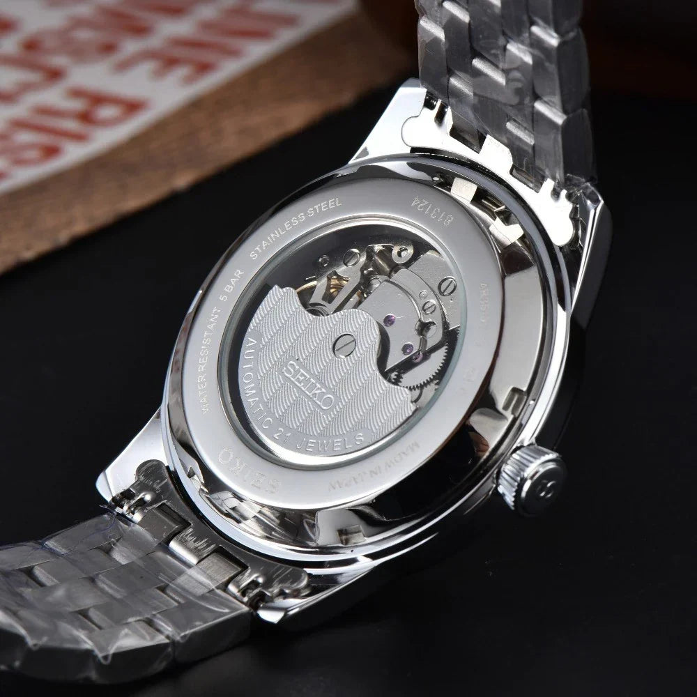 Seiko Presage automatski sat s otvorenim mehanizmom 42 mm